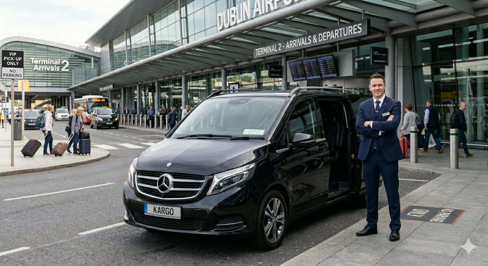 Premium private chauffeur service at Paris airport