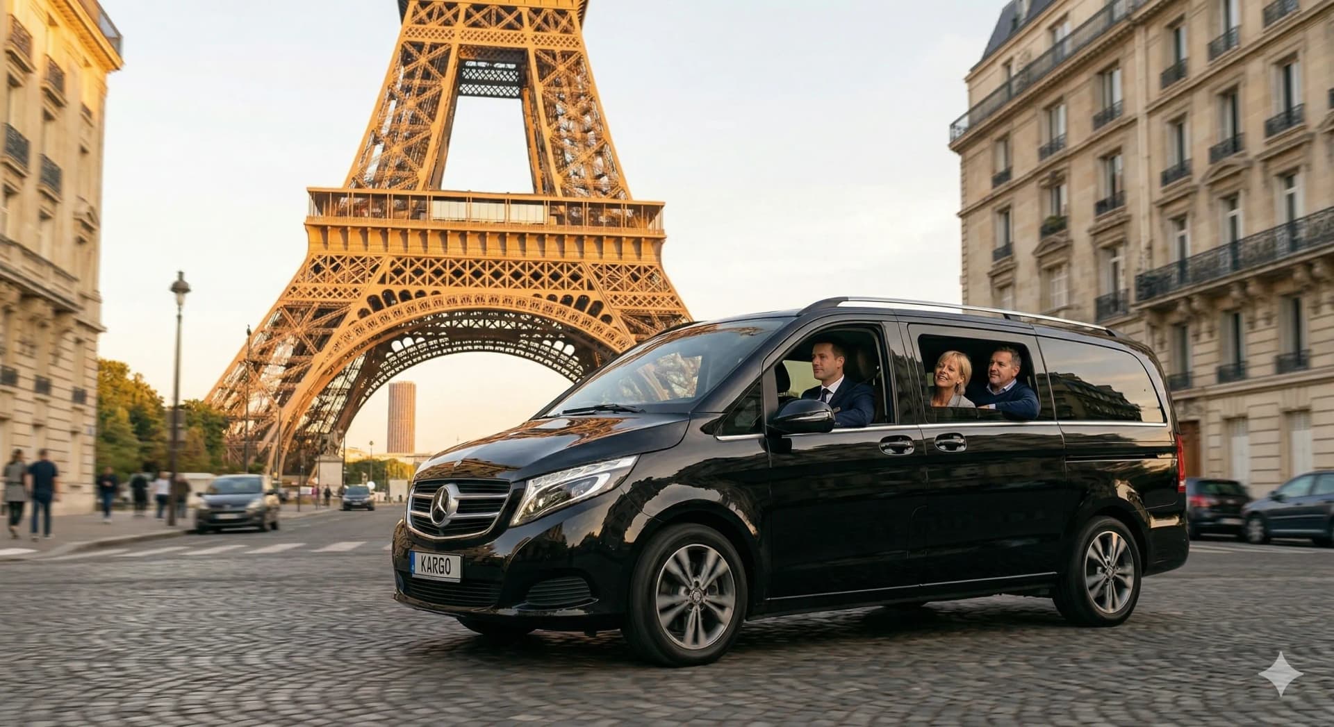 Private chauffeur service at the Louvre Paris