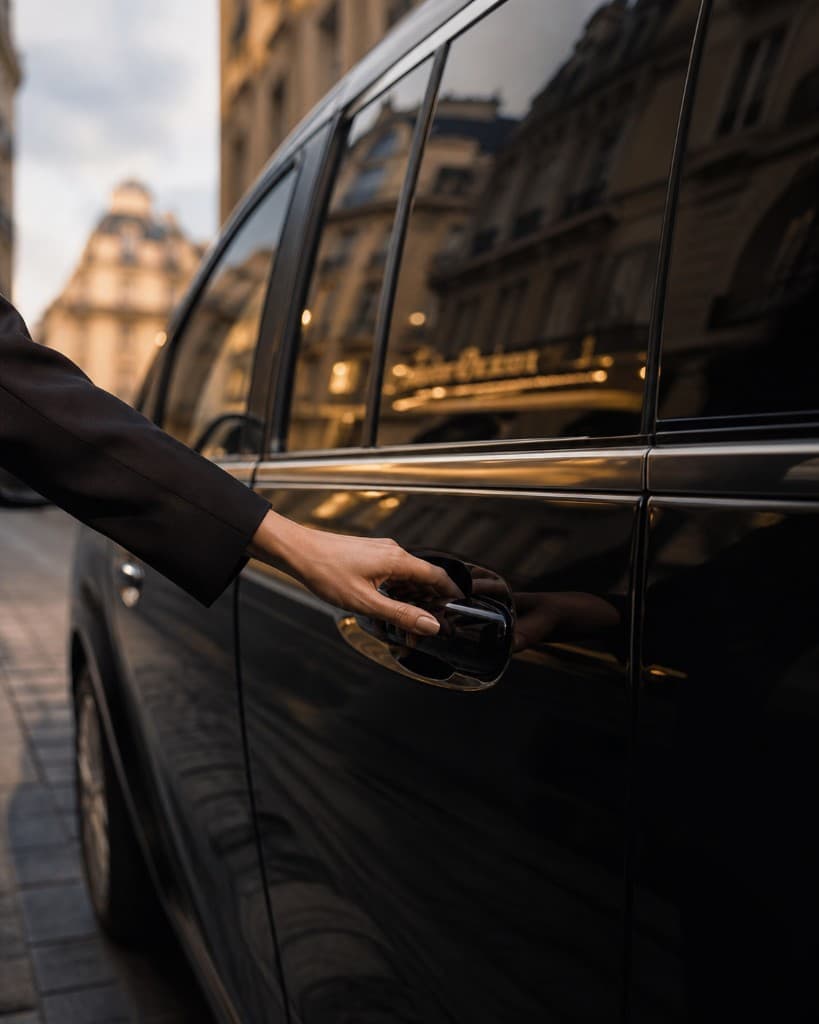 Mercedes V-Class private chauffeur Paris — premium luxury van